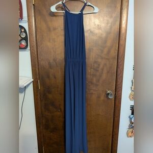 Elegant Blue Maxi Dress